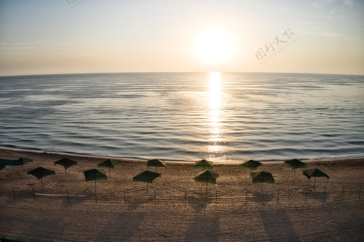 鸟在美丽的海面上 海流逆浪而动岛屿太阳光线