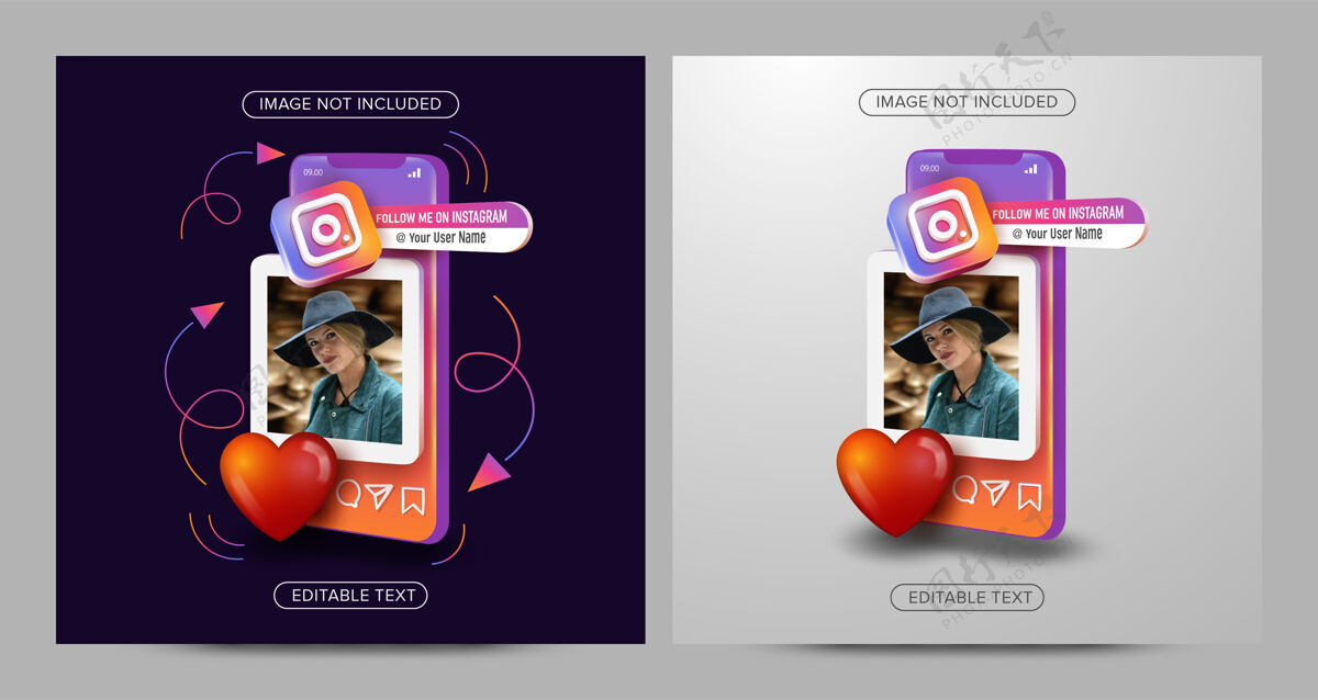应用程序Instagram社交媒体关于移动概念的帖子帖子喜欢方块