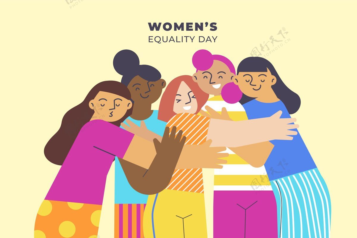 平等权利妇女平等日插画平等女权主义民权
