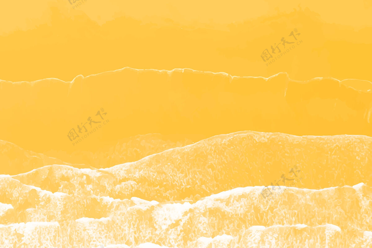 几何鸟瞰橙色海滩纹理背景孟菲斯背景