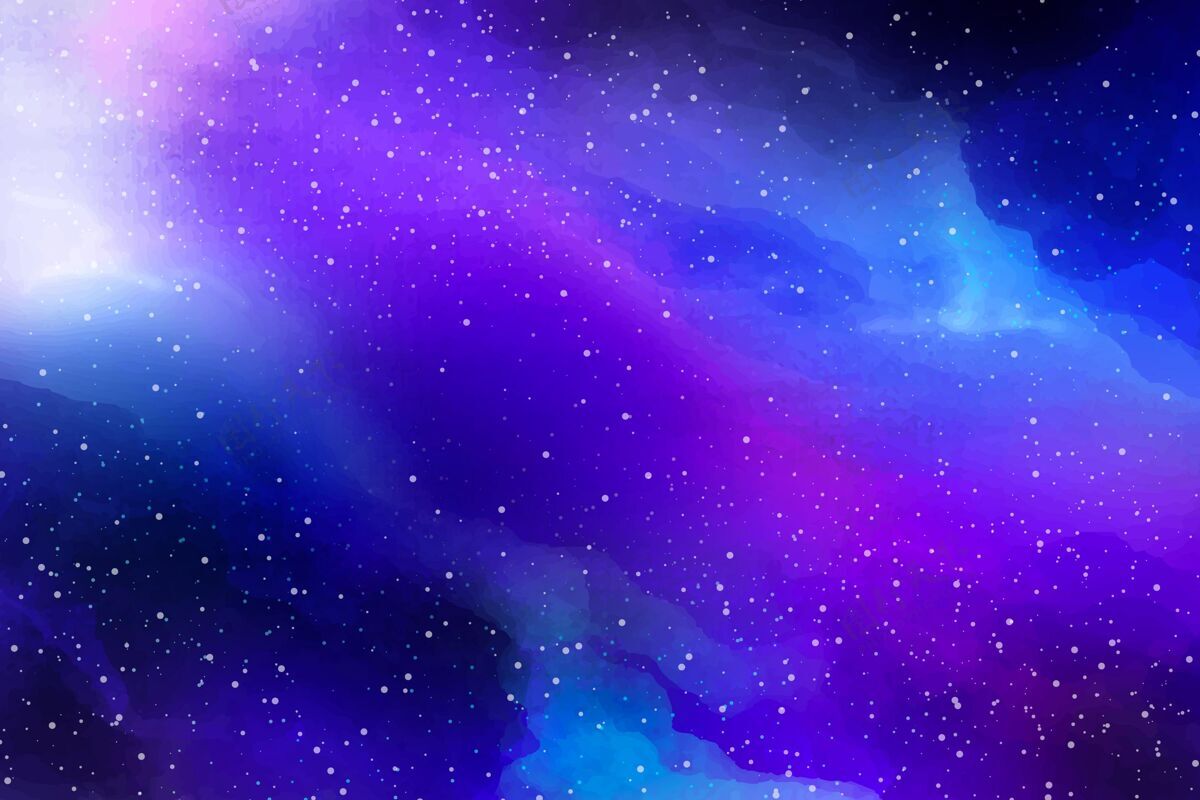 水彩画手绘水彩银河背景墙纸星系星系墙纸