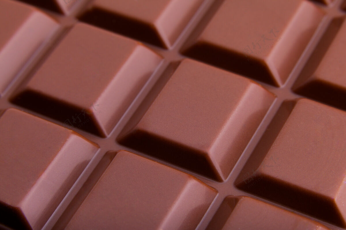 食物牛奶巧克力棒宏观可口巧克力糖果