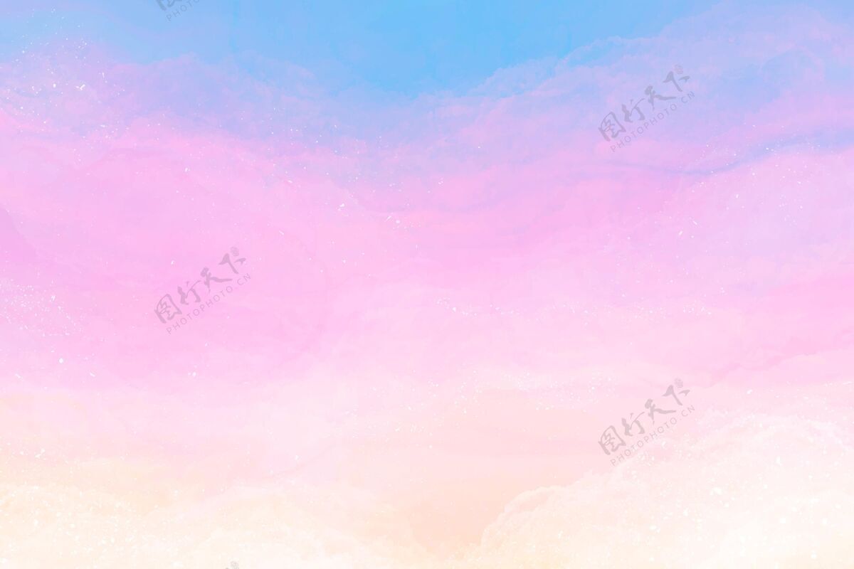 粉彩手绘水彩粉彩天空背景粉彩背景手绘墙纸