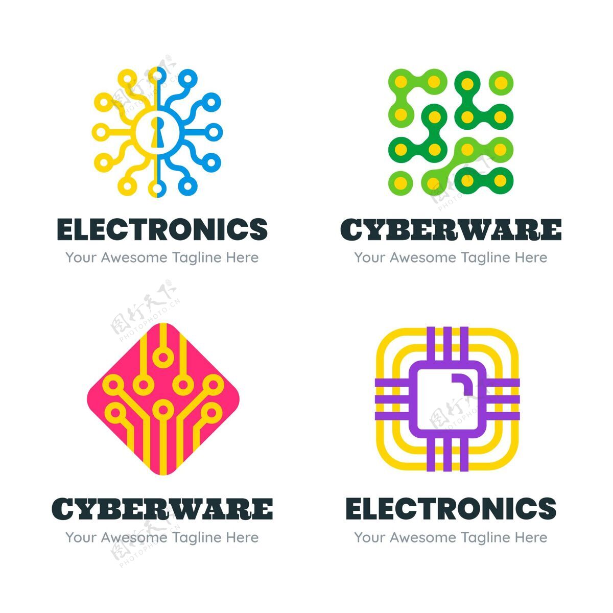 企业标识一套平面设计电子标志模板品牌品牌企业