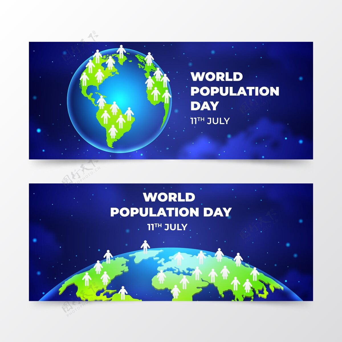 全球人口现实世界人口日横幅设置问题人口日现实横幅