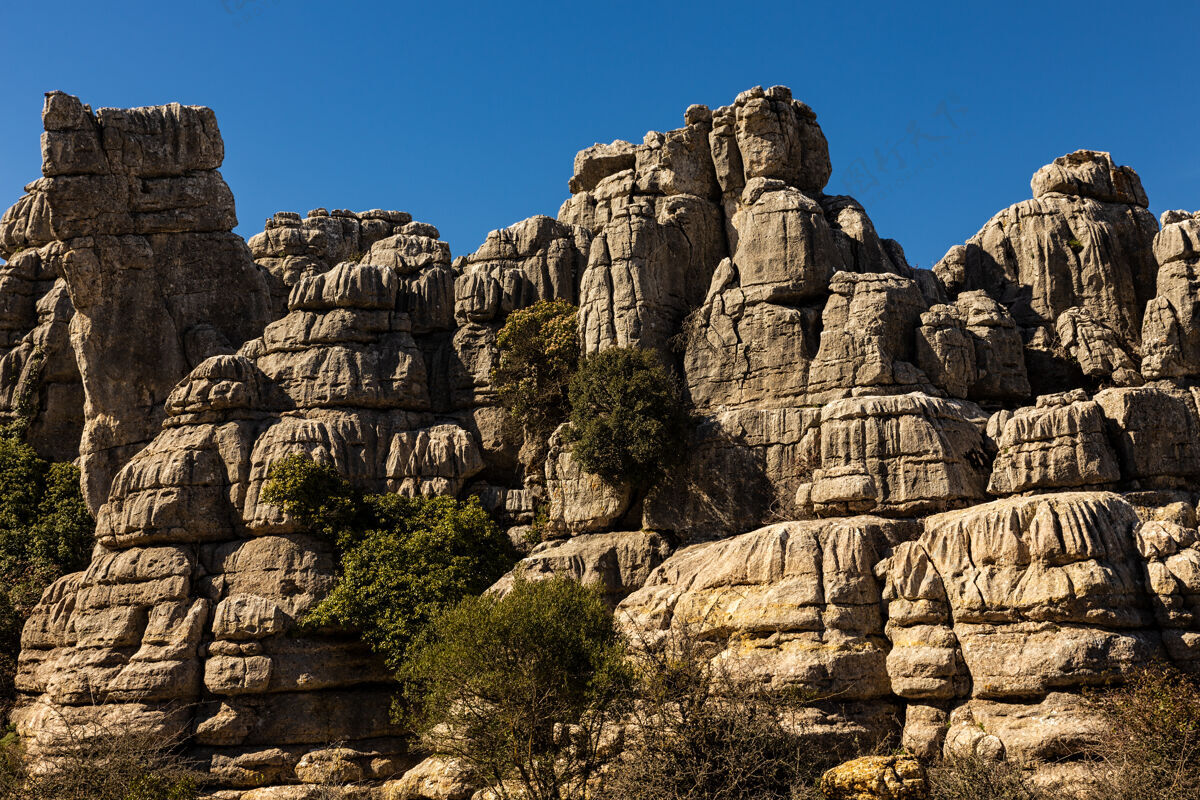 石头西班牙的托卡德安特奎拉自然公园自然景观公园