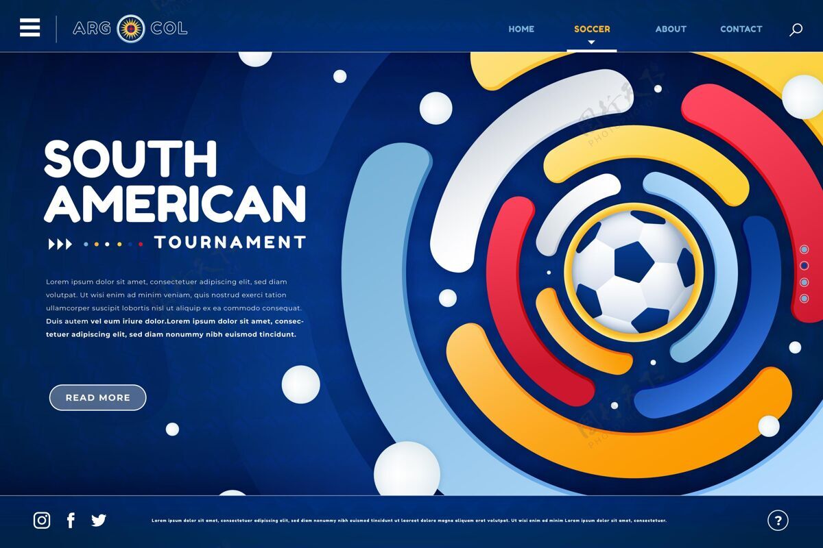 游戏梯度南美足球登陆页网页模板事件足球