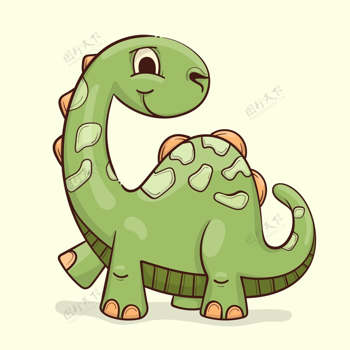 恐龙手绘恐龙宝宝爬行动物古生物学野生