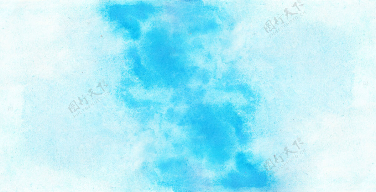 蓝色蓝色水彩纹理背景水彩油漆水洗