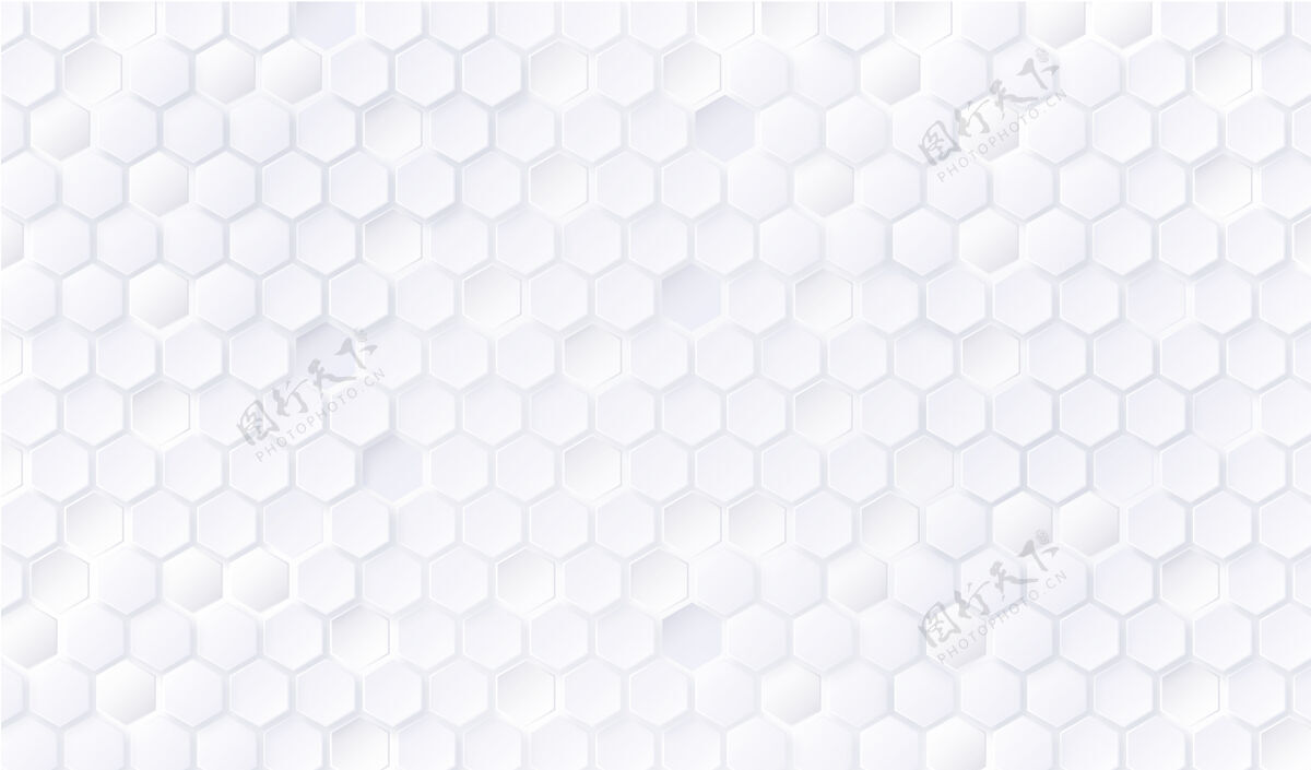 多边形白色六边形图案背景优雅抽象壁纸