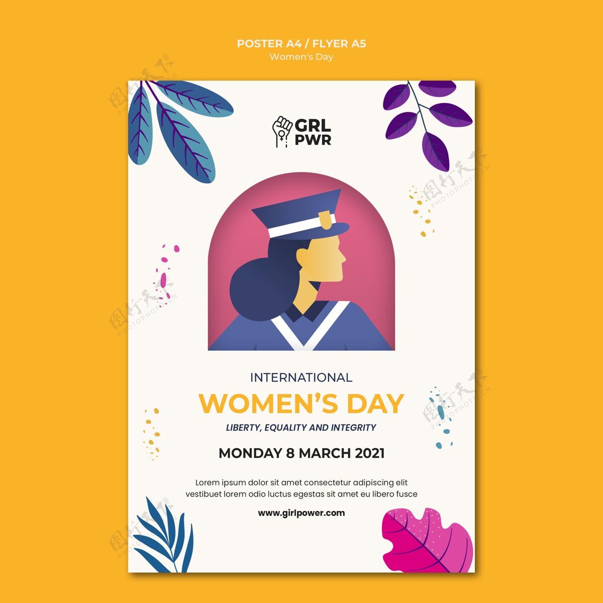 国际妇女节国际妇女节印刷模板庆典女性女性
