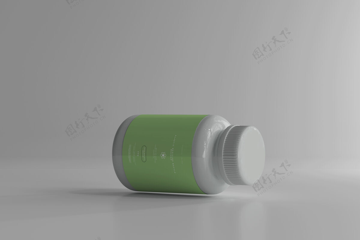 标签药瓶模型药物塑料包装
