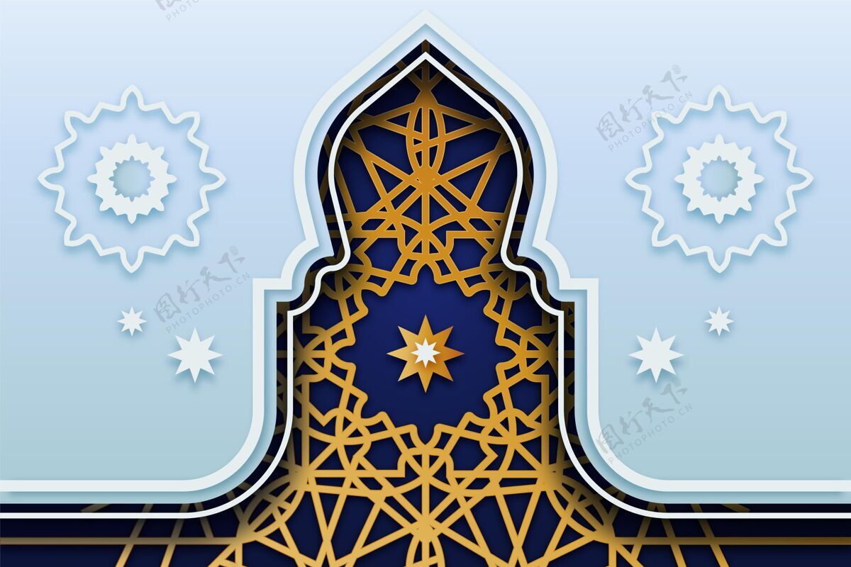 纸张风格阿拉伯装饰背景纸风格阿拉伯语中东阿拉伯语图案
