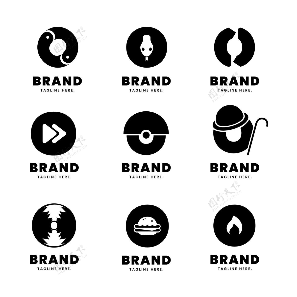 Branding平面设计o标志模板集CollectionPackCompanyLogo