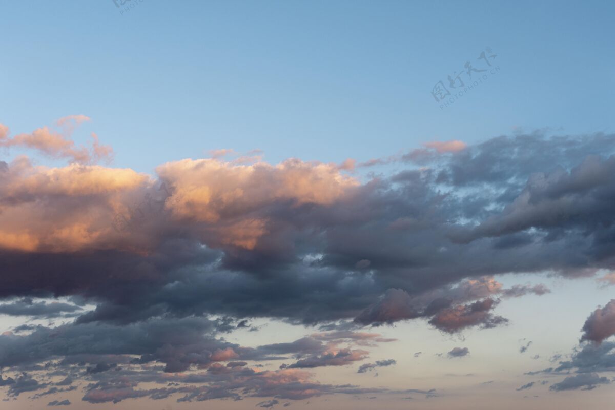 背景美丽的自然云在白天的天空抽象多云美丽