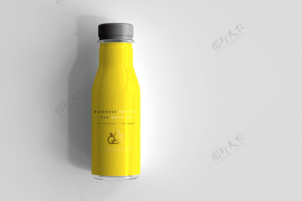 果汁饮料瓶模型苏打水简单品牌