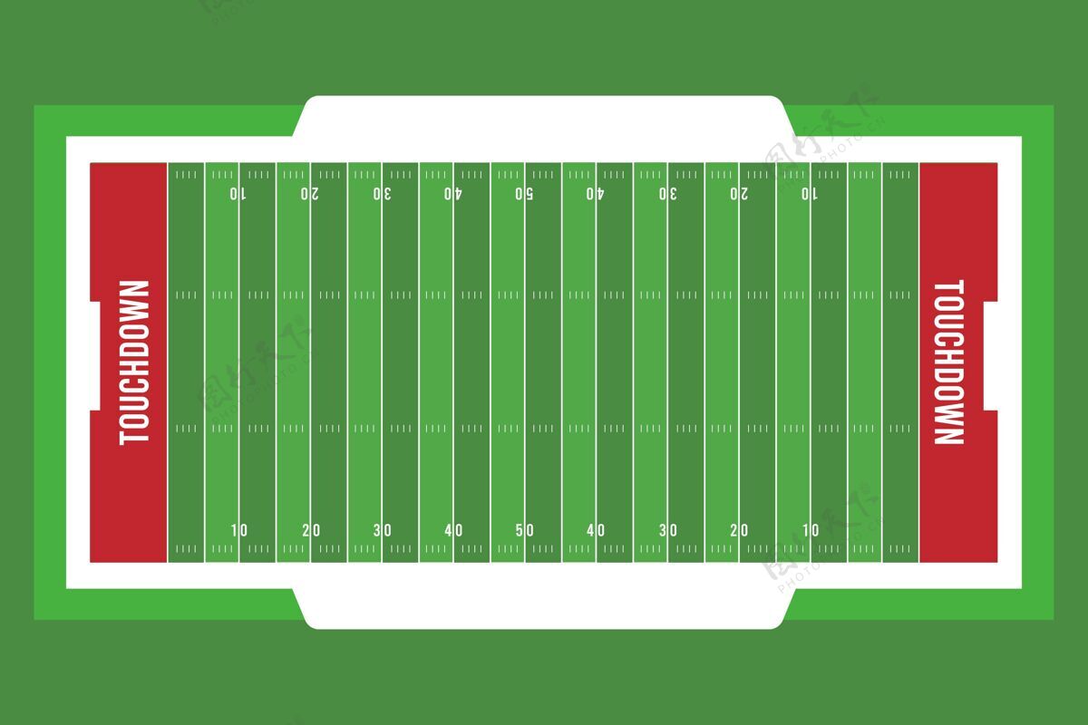 碗平面设计美式足球场球运动比赛