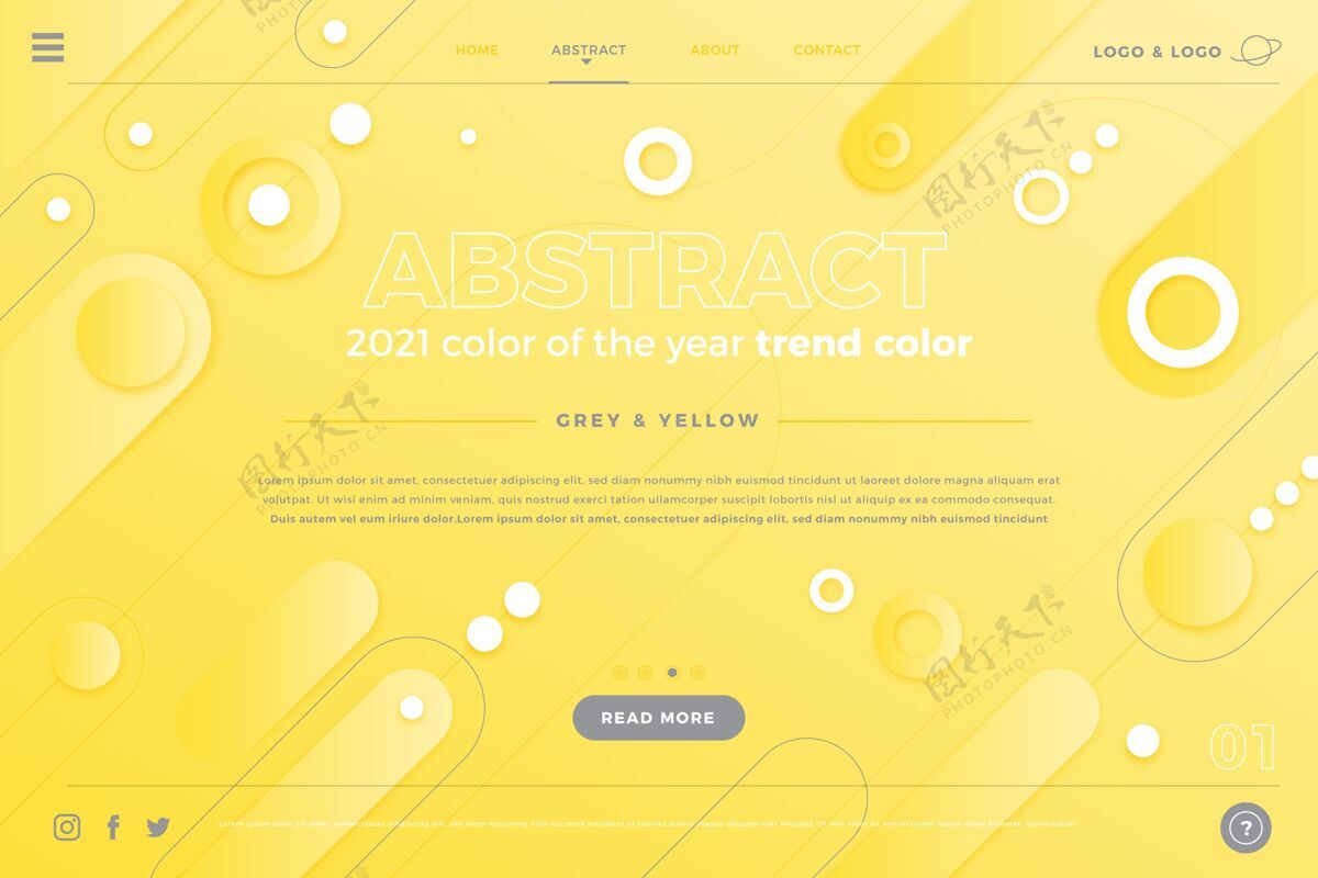 页面黄色和灰色摘要登录页登陆页抽象年度最佳颜色