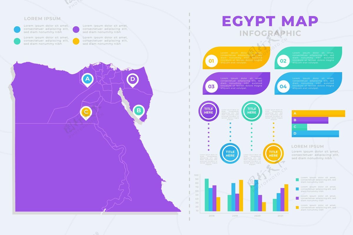 埃及平面埃及地图信息图埃及地图信息图信息
