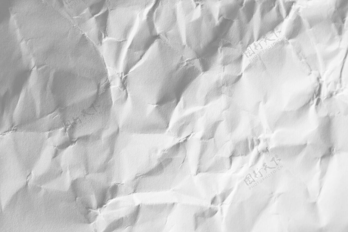 空白复制空间皱巴巴的白纸印刷装饰创意