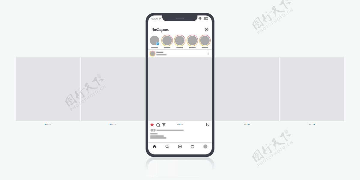 技术Instagramcarousel界面连接网络社交媒体